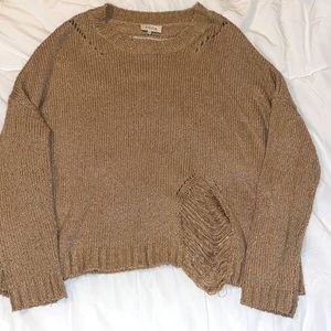 ACOA  size small distressed knit sweater